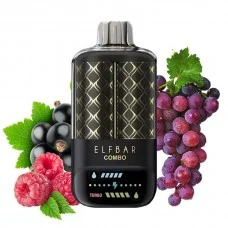 Одноразовая электронная сигарета Elf Bar Combo Blackcurrant Raspberry & Grape (Смородина Малина & Виноград) (25000 Затяжек)